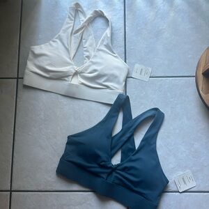 NWT 2 Fabletics Oasis Twist Sports Bra Large